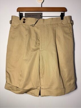 NWT Spier & Mackay Men's Sand Flat-Front Shorts size 33